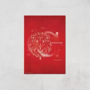 Image of Harry Potter Gryffindor Giclee Art Print - A4 - Print Only