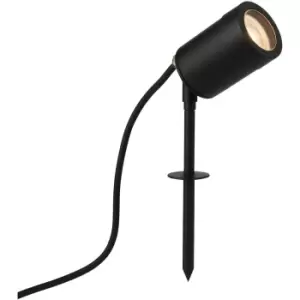 Image of Outdoor IP65 Ground Spike Spotlight - 7W GU10 LED - Satin Black Finish
