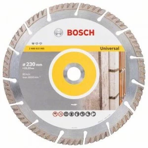 Image of Diamond cut-off wheel standard for universal, 230x22, 23 x 2.6 x 10 mm Bosch Accessories 2608615065 Diameter 230 mm