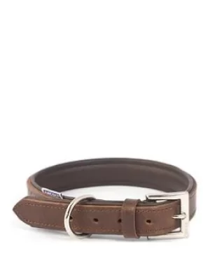 Image of Ancol Vintage Leather Padded Collar 45-54Cm Size 6