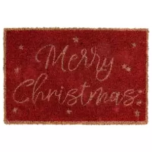 Image of Charles Bentley Merry Christmas Coir Doormat 40 x 60cm