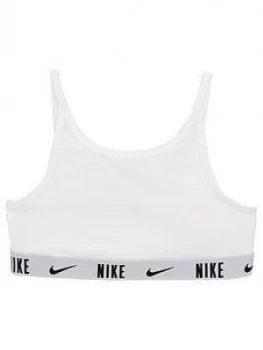 Image of Nike Older Girls Trophy Sports Bra - White Black