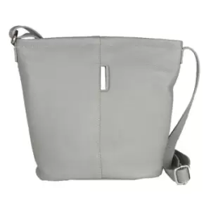 Image of Eastern Counties Leather Womens/Ladies Erica Handbag With Metal Detail (One Size) (Charcoal)