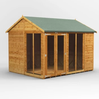 Image of 10x8 Power Apex Summerhouse - Brown