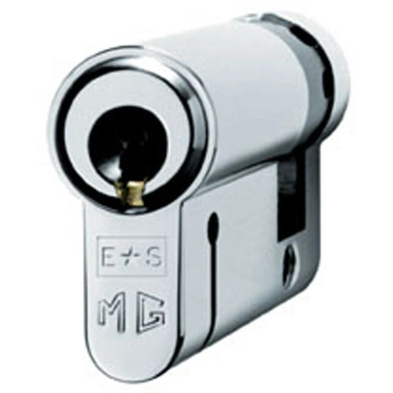 Image of Loops 41mm Euro Single Cylinder Lock Keyed to Differ 15 Pin Polished Chrome Door Multi unisex