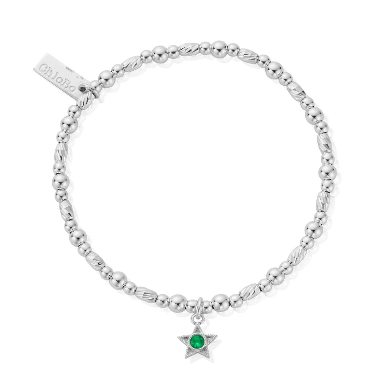 Image of ChloBo SBBCB3488 May Birthstone Bracelet - 925 Sterling Jewellery