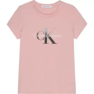 Image of Calvin Klein Jeans Gradient Monogram T-Shirt - Pink