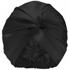 Image of Slip Pure Silk Turban (Various Colours) - Black