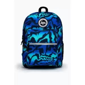 Image of Hype Gradient Zebra Print Utility Backpack (One Size) (Blue/Teal/Black)