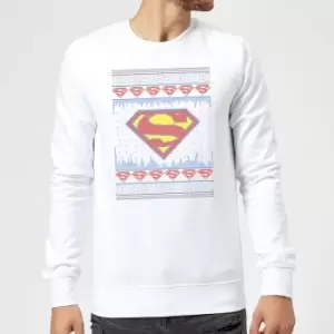 Image of DC Supergirl Knit Christmas Jumper - White - L