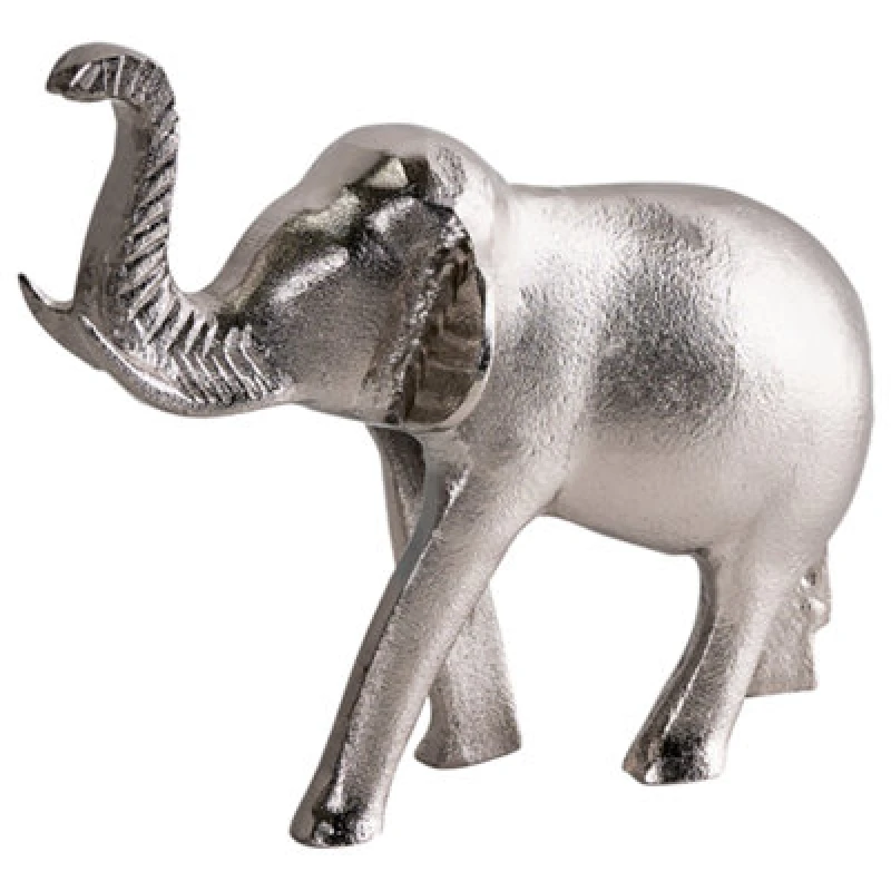Image of Beliani Figurine Elephant Miogost Metal Silver