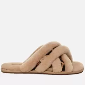 Image of UGG Scuffita Spotty Sheepskin Slide Slippers - UK 8