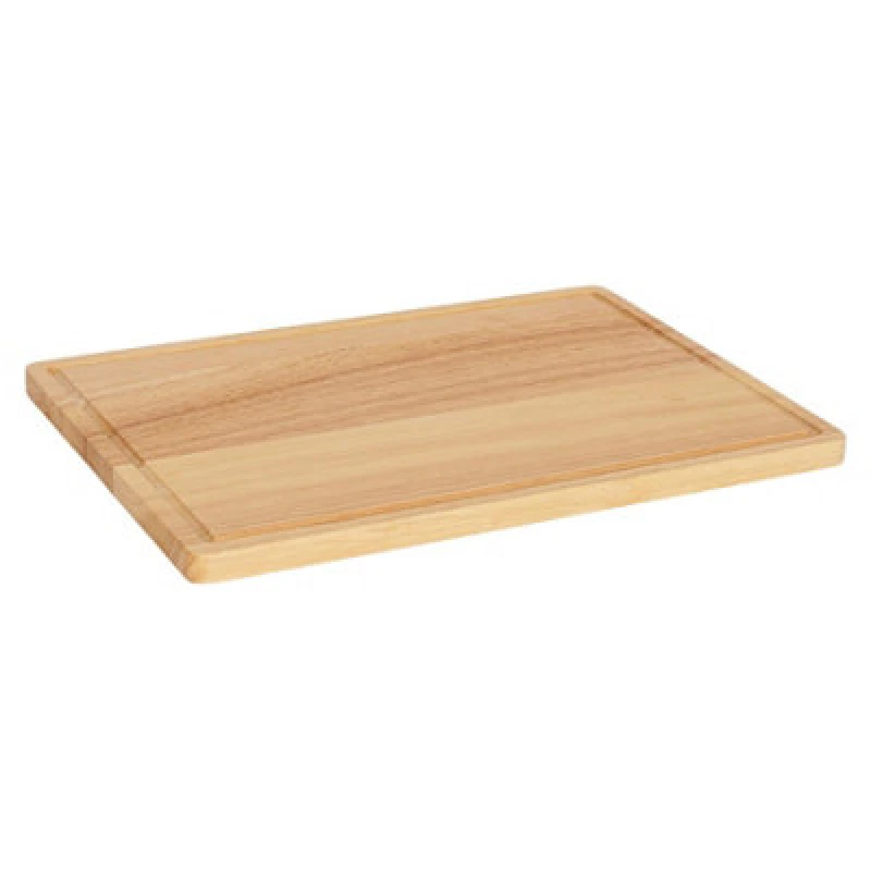 Image of Argon Tableware Rectangle Wooden Chopping Board - Extra-Thick Natural Cutting Board Serving Tray Worktop Saver