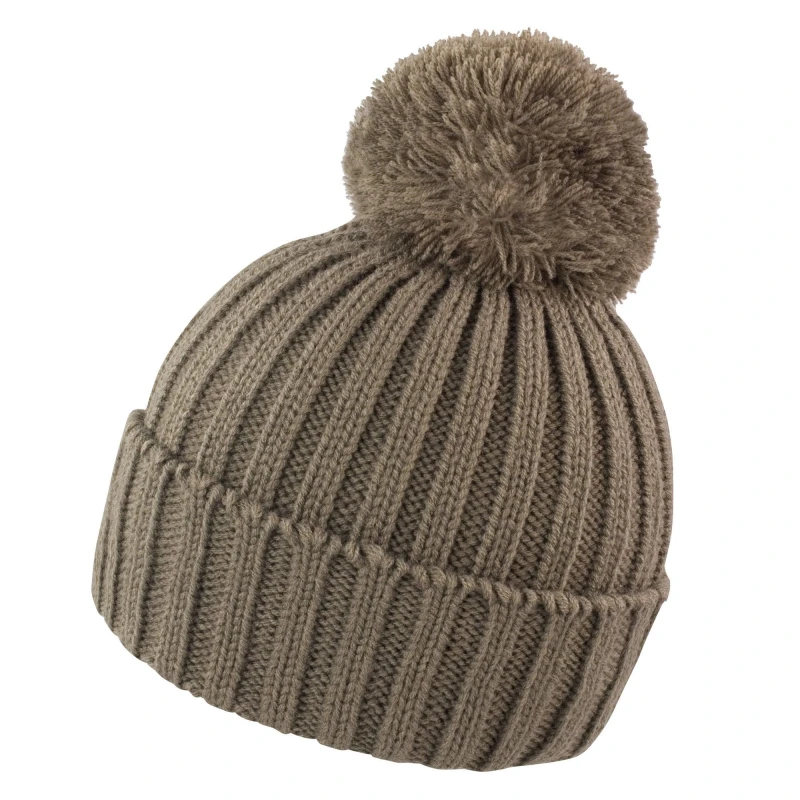 Image of Result Result Men Knitted HDI Quest Beanie in Brown Brown One Size Male 5063417941514