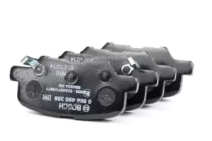 Image of Bosch Brake pad set 0 986 495 358 Brake pads,Brake pad set, disc brake PEUGEOT,CITROEN,MAZDA,4008 SUV,C4 AIRCROSS,6 Kombi (GJ, GL)