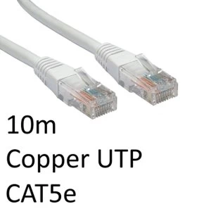 Image of RJ45 (M) to RJ45 (M) CAT5e 10m White OEM Moulded Boot Copper UTP Network Cable