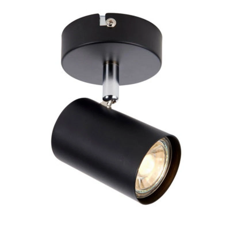 Image of Netlighting Arezzo Single Spotlight Matt Black Paint Black