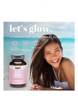 Image of Complete Me Complete Me Let's Glow Illuminating Nutritional Blend 30 Capsules, Pink, Women