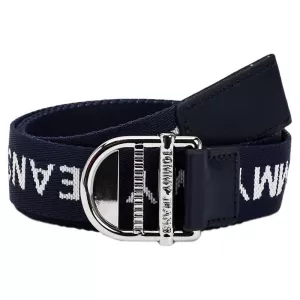 Image of Tommy Jeans Womens Essential Webbing Belt 3.5 - Twilight Navy - 90cm