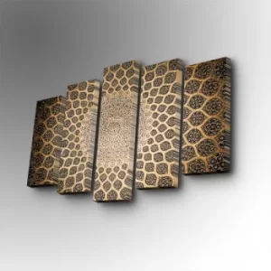 Image of 5PUC-121 Multicolor Decorative Canvas Painting (5 Pieces)