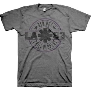 Image of Red Hot Chili Peppers - LA 83 Unisex Medium T-Shirt - Grey
