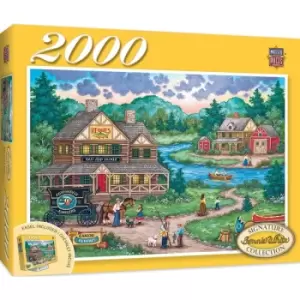 Image of Masterpieces Puzzle Signature Collection Adirondack Anglers 2000 piece Jigsaw Puzzle