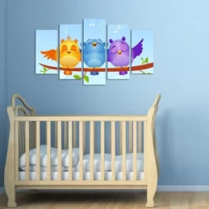 Image of 5MDFCO-2 Multicolor Decorative MDF Painting (5 Pieces)