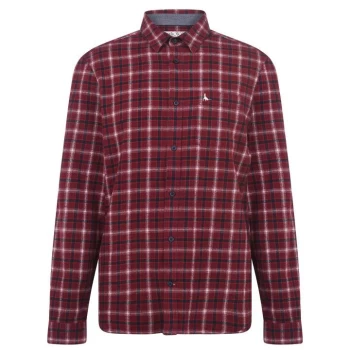 Image of Jack Wills Chatham Flannel Check Shirt - Damson
