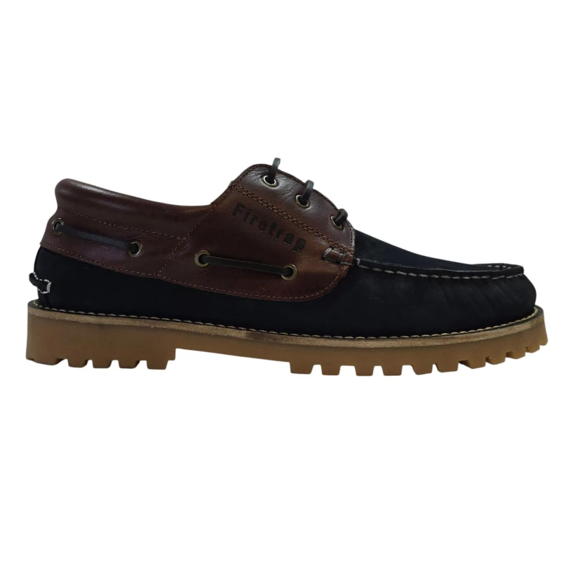 Image of Firetrap Jose Shoes Mens Navy/Brown male 7 (41)