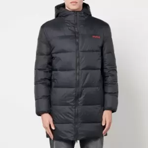 Image of HUGO Mens Mati2341 Padded Parka Jacket - Black - L