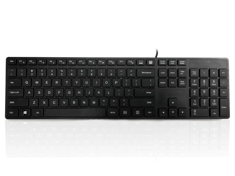Image of Accuratus KYBAC301-UBLK-US keyboard USB QWERTY US English Black