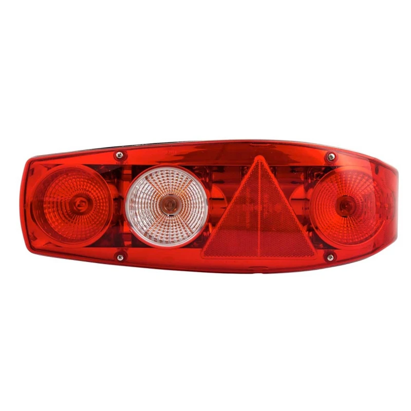 Image of HELLA 2VA 341 419-021 Combination Rearlight Right Crystal clear black/grey for trailer, with bulbs Combination Rearlight (2492)