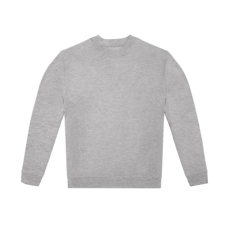 Image of B&C Mens ID.332 Crew Neck Sweatshirt in Grey Size: XS Grey Male XS