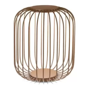 Image of Ideal Lux djambe 55cm LED Outdoor Portable Lamp Coffee, 3000K, IP44, Non-Dim