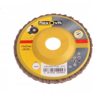 Image of Flexovit Abrasive Flap Disc 125mm 80g