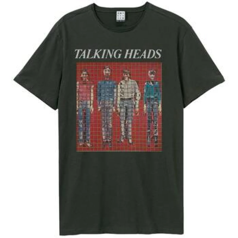 Image of Amplified Amplified Men Buildings And Food Talking Heads T-Shirt in Charcoal Size: Small Charcoal S Male 5063470410835