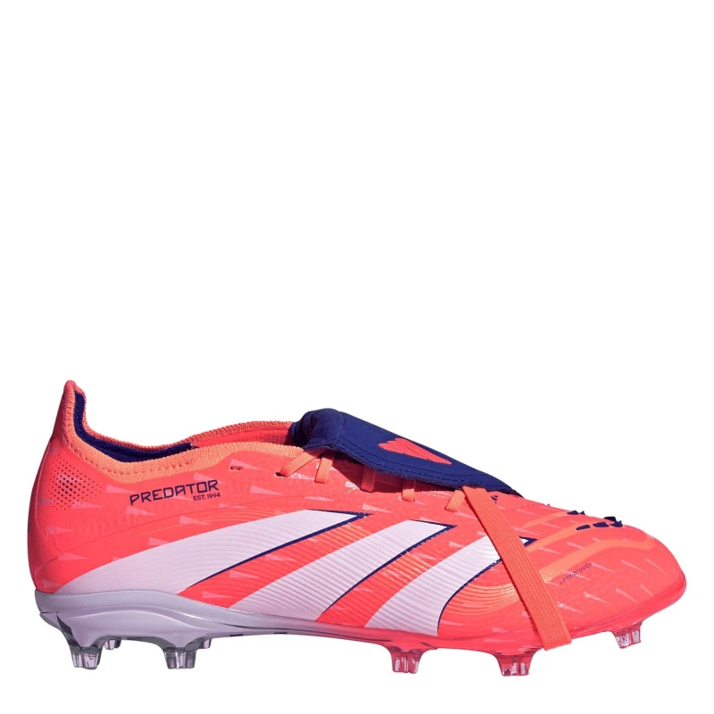 Image of adidas Predator Elite Fold-Over Tongue Junior Firm Ground Football Boots Orange/White male 3 (35.5)