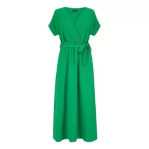 Image of Mela London Green Kimono Sleeve Midi Dress - Green