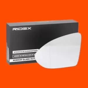 Image of RIDEX Wing Mirror Glass 1914M0312 Side Mirror Glass,Mirror Glass VW,Golf VII Schragheck (5G1, BQ1, BE1, BE2),Golf VII Variant (BA5, BV5)