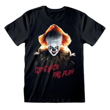 Image of IT Chapter 2 - Come Back And Play Unisex X-Large T-Shirt - Black