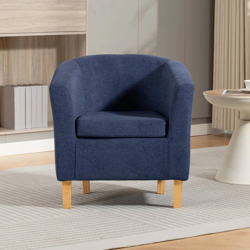 Image of Artemis Home Millie Fabric Accent Chair in Blue Size: 1 Pack Blue Unisex 1 Pack