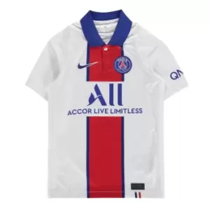 Image of Nike Paris Saint Germain Away Shirt 2020 2021 Juniors - White