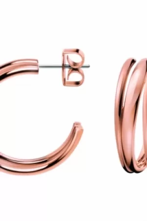 Image of Ladies Calvin Klein PVD rose plating Sumptuous Earrings KJ2GPE100100