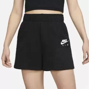 Image of Nike Air Womens Fleece Easy Shorts - Black