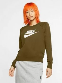 Image of Nike Nsw Essential Sweatshirt - Olive