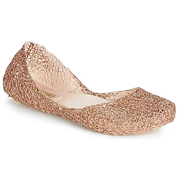 Image of Melissa CAMPANA PAPEL VII womens Shoes (Pumps / Ballerinas) in Gold - Sizes 6