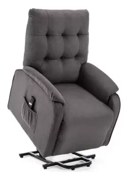 Image of Charlbury Rise Fabric Recliner Smokey Charcoal Grey