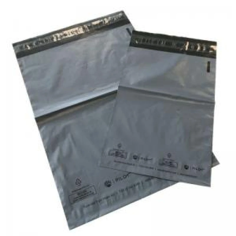 Image of Hazel4D Pilot Grey/Black Opaque Polythene Mailing Bags With Self-Adhesive Strip on Lip 710mm x 584mm + 40mm Lip (Pack 200) - PMS710G PMS710G