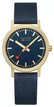 Image of Mondaine A660.30314.40SBQ Classic |36mm Blue Dial Blue Watch