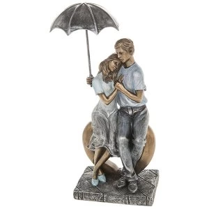 Image of Rainy Day Romance Sitting Embrace Ornament